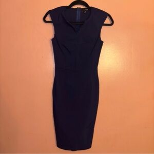 LONDON DRESS COMPANY NAVY SLEEVELESS DRESS SZ 4
